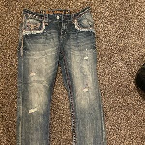 Mens Rock Revival Jeans